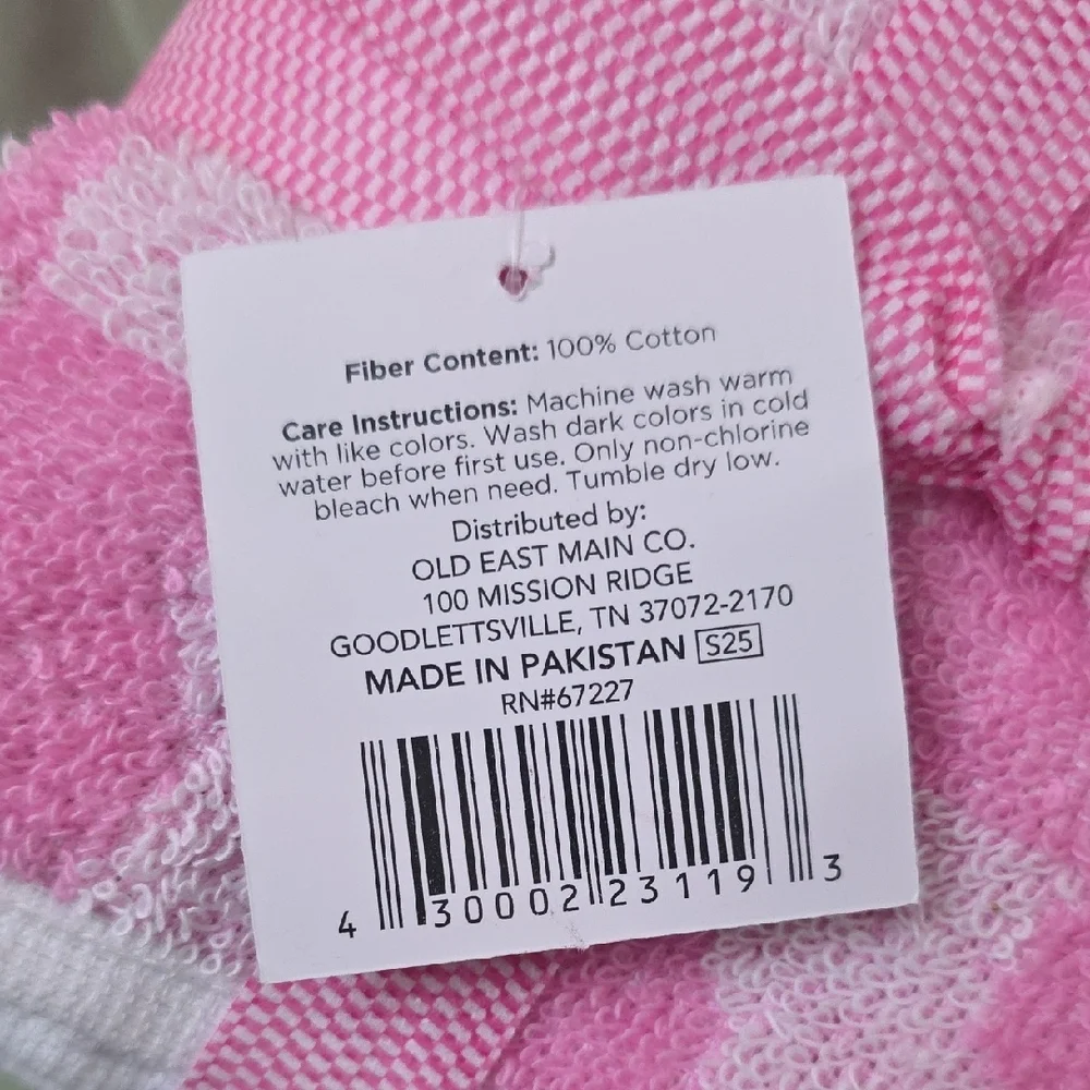 Comfort Bay Pink Patterned Wash Cloths